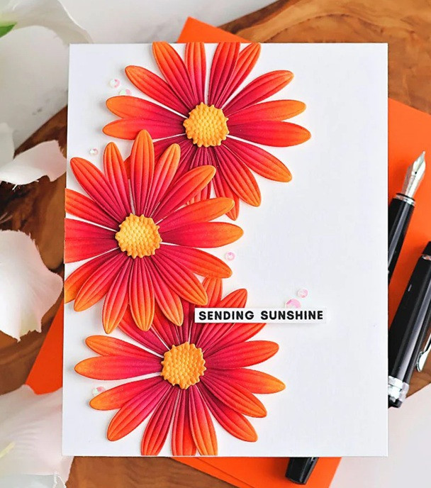 Altenew Lush Botanicals African Daisy 3D Embossing Folder & Die Set