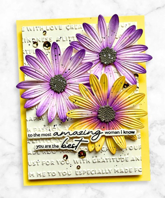 Altenew Lush Botanicals African Daisy 3D Embossing Folder & Die Set