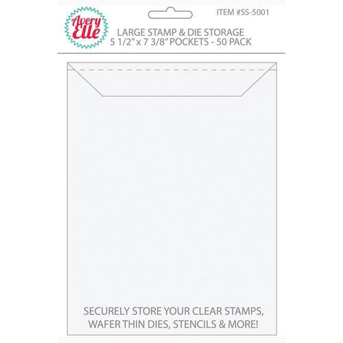 Avery Elle Stamp & Die Storage Pockets 50-pkg-small 5x5