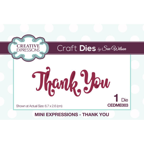 Creative Expressions Mini Expressions Thank You