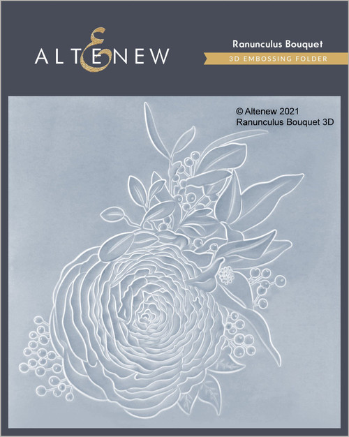 Altenew 3D Embossing Folder Ranunculus Bouquet