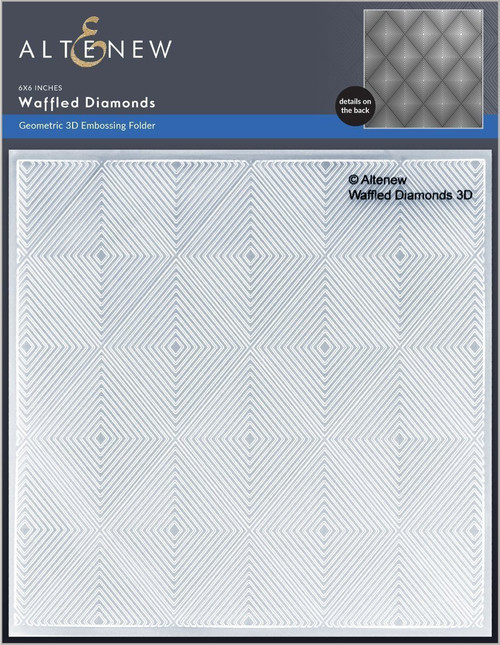 Altenew 3D Embossing Folder Waffled Diamonds