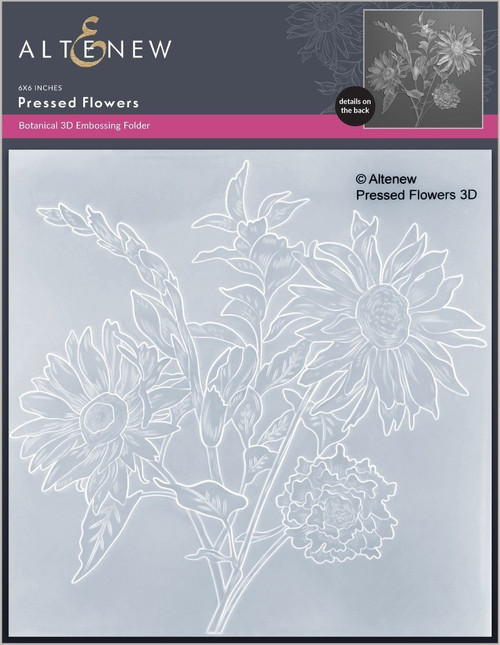 Altenew Pressed Flowers 3D Embossing Folder Altenew Pressed Flowers 3D Embossing Folder