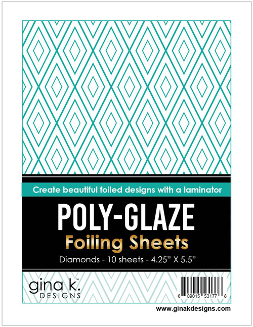 Gina K Designs Poly-Glaze Foiling Sheets Diamonds