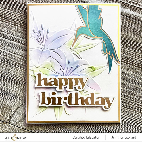 Altenew Shimmery Hummingbirds Hot Foil Plate