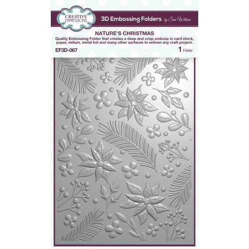 Creative Expressions 3D Embossing Nature's Christmas