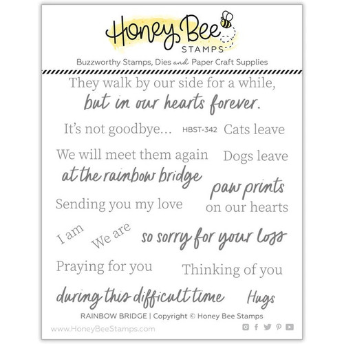 Honey Bee Rainbow Bridge stamp set