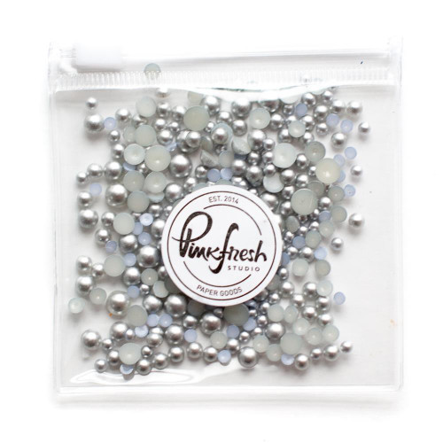 Pinkfresh Pearl Embellishments Matte Silver