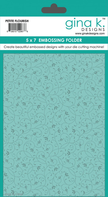 Gina K Designs Embossing Folder Petite Flourish