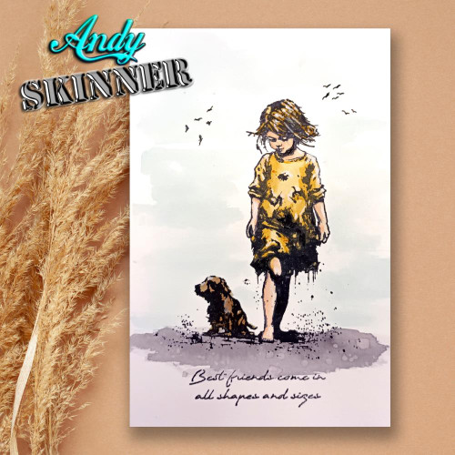 Cosmic Shimmer Andy Skinner Best Friends Rubber Stamp Set