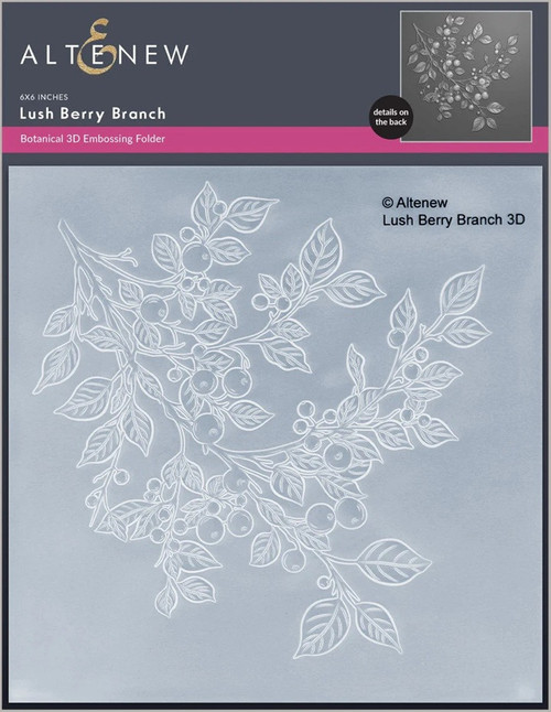 Altenew Lush Berry Branch Embossing Folder
