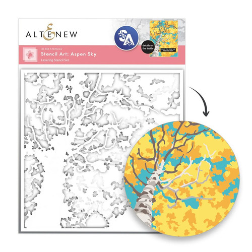 Altenew Stencil Art Aspen Sky Layering set