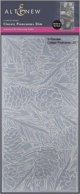 Altenew 3D Embossing Folder Slim Classic Pinecones