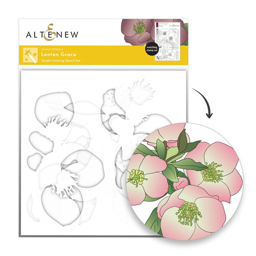 Altenew Lenten Grace Stencil Set