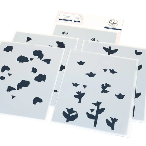 Pinkfresh Studio Rising Wildflowers Stencil