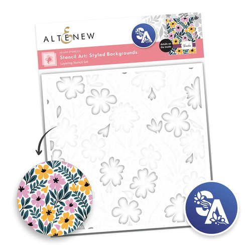 Altenew Stencil Stylized Background 6 in 1