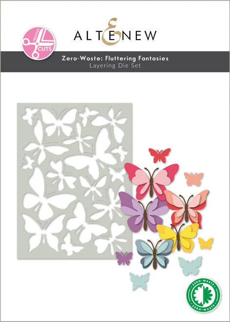 Altenew Zero Waste Fluttering Fantasies Die