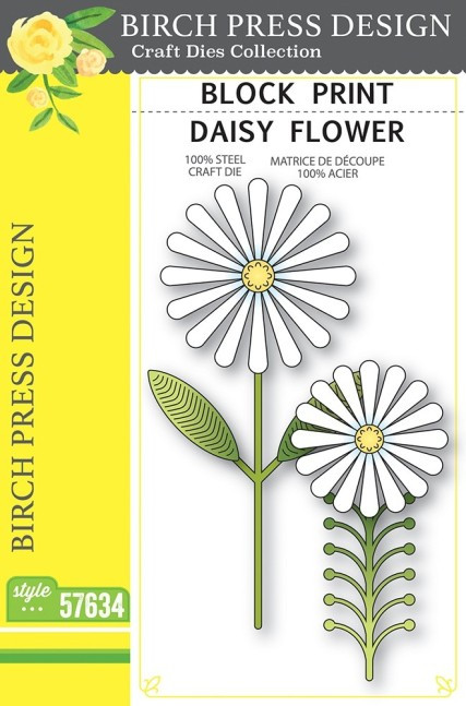 Birch Press Die Block Print Daisy Flower