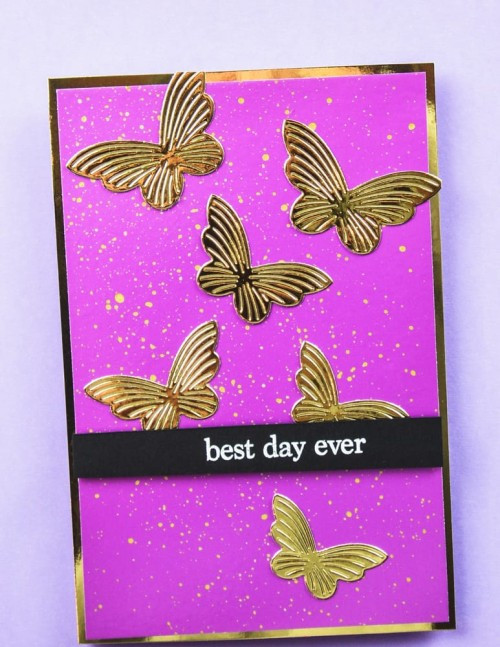 Birch Press Die Linear Boho Butterflies