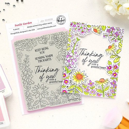 Pinkfresh Studio Sunlit Garden Stamp