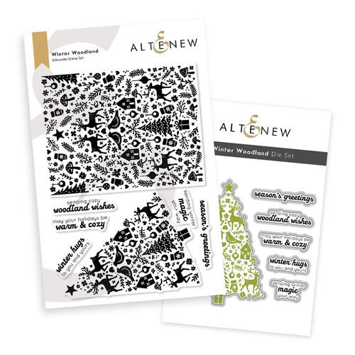 Altenew Winter Woodland Stamp & Die Bundle
