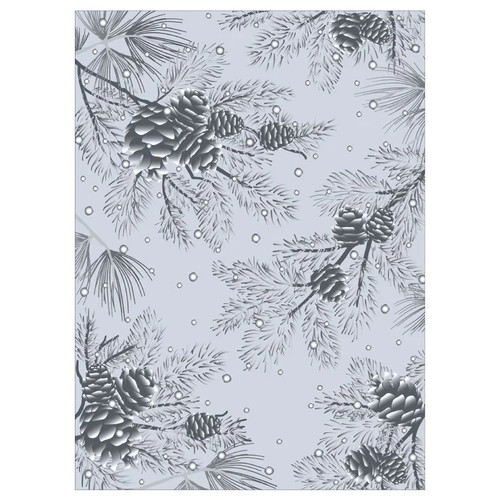Honey Bee Snowy Pines 3D Embossing Folder