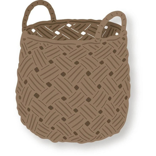 Honey Bee Camp Trailer Card Rattan Basket Die Set