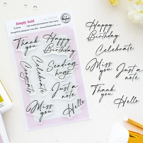Pinkfresh Studio Simply Said stamp