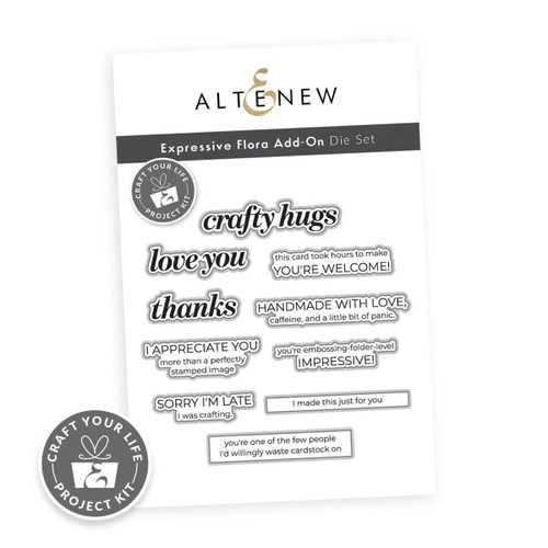 Altenew Craft Your Life Kit Expressive Flora Add On Die Set