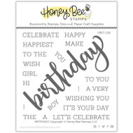 Honey Bee Birthday 4" x 4" Stamp Set