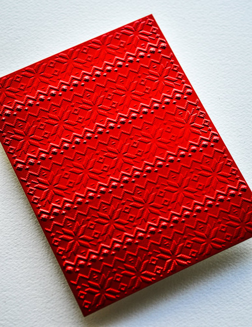 Memory Box 3D Embossing Folder Winter Knit