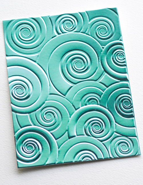 Memory Box 3D Embossing Folder Spiral Delight