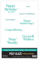 Gina K Designs Poly-Glaze Foiling Sheets Graceful Greetings