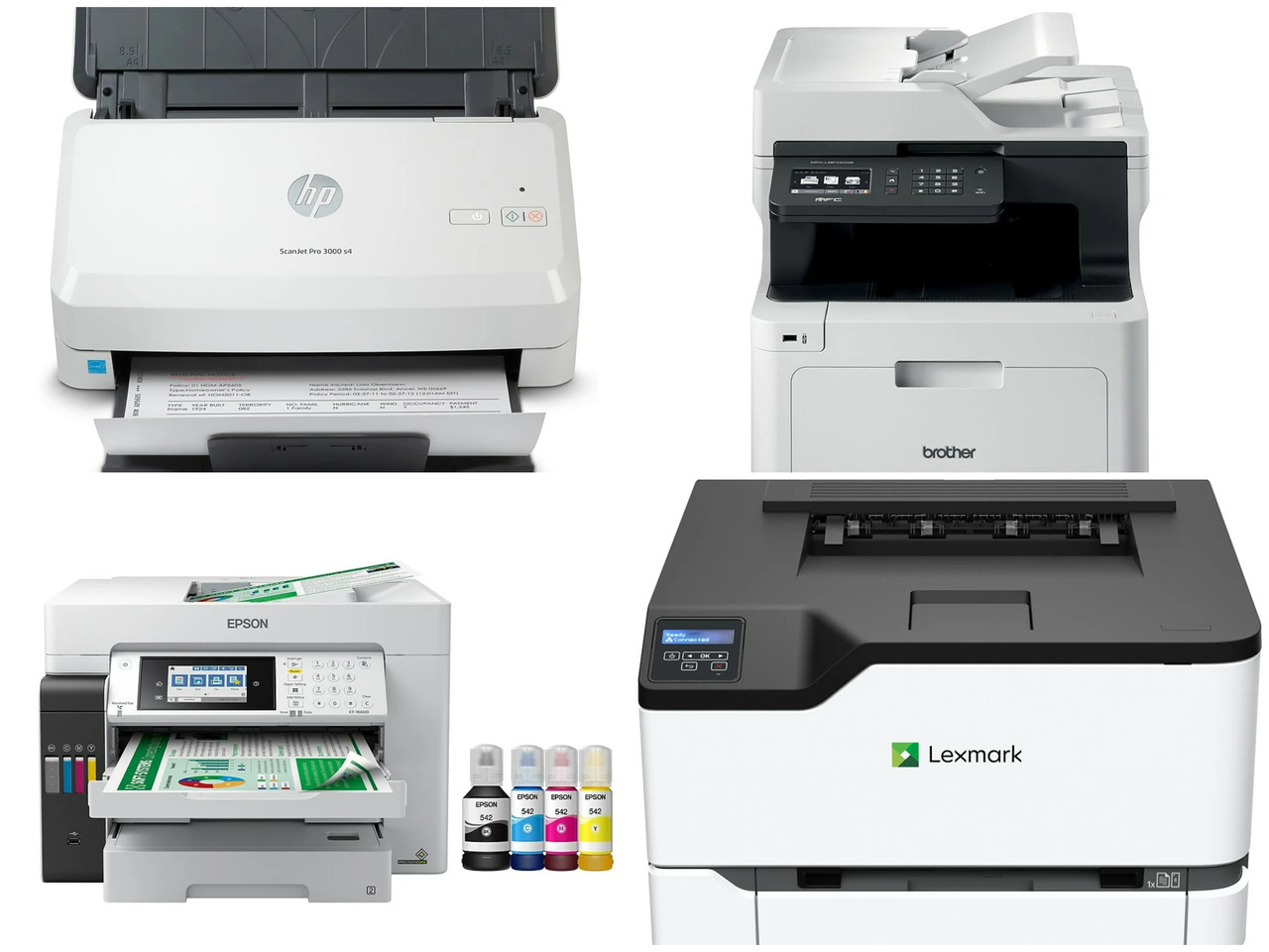 21 units of Printers & Scanners - MSRP $10,495 - Returns (Lot # 859908)