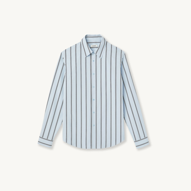  Business Stripes Formal Shirt - Blue 