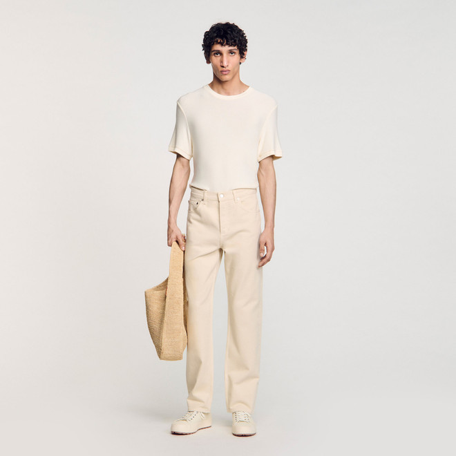 Regular Ecru Jeans - Ecru