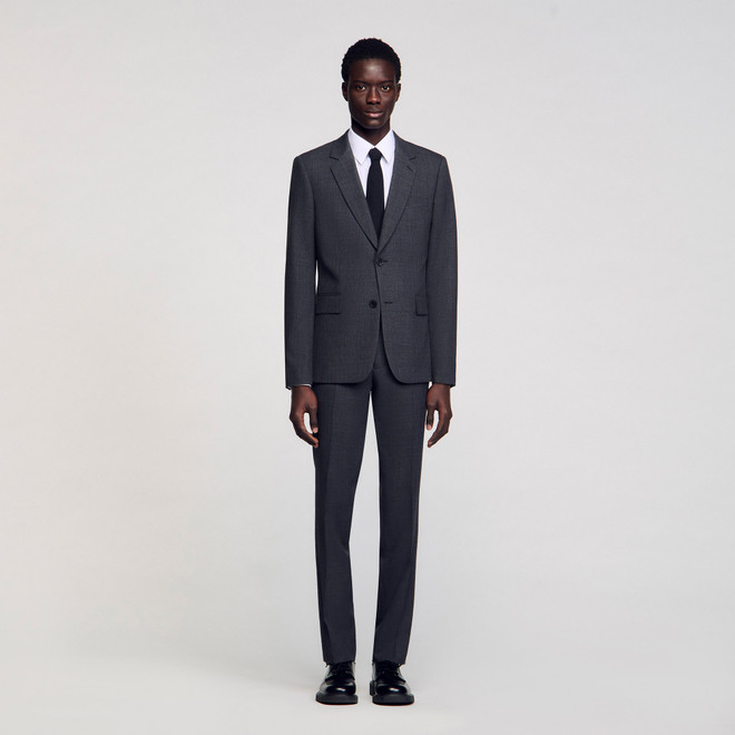 Wool suit jacket - Grey