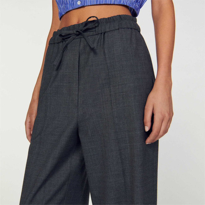 Wide leg trousers - Grey