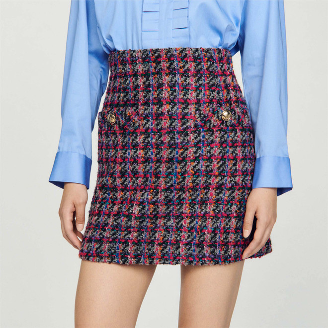 Tweed skirt - Pink