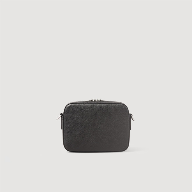 Small saffiano leather bag - Black