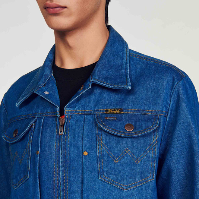 SANDRO x WRANGLER jacket - Blue