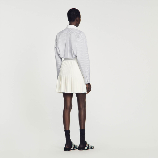 Pleated skirt - White