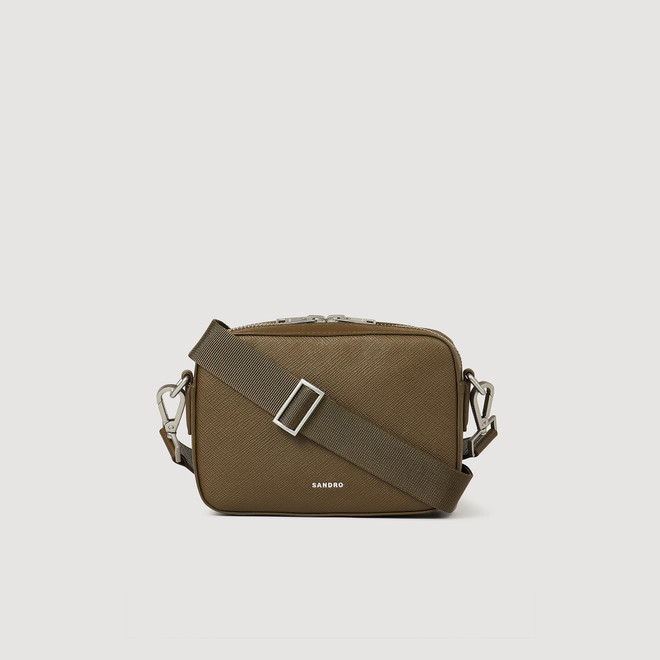 Small Saffiano Leather bag - Khaki