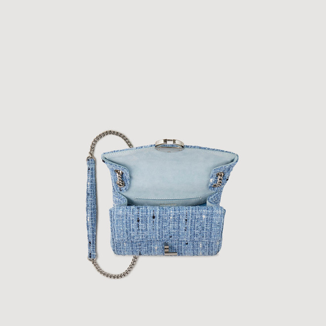 Yza small tweed bag - Blue