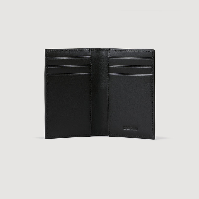 Square cross card holder - Black