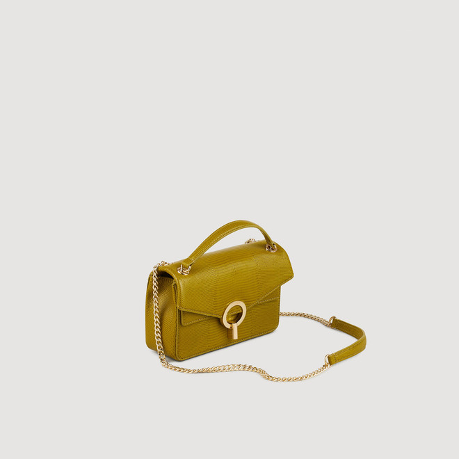 Yza bag in lizard effect leather - Green