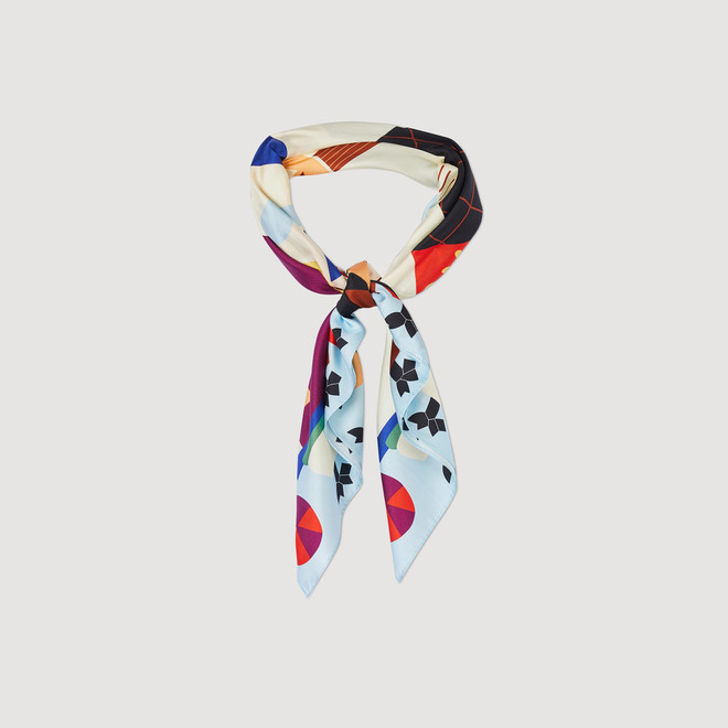 Silk scarf - Red