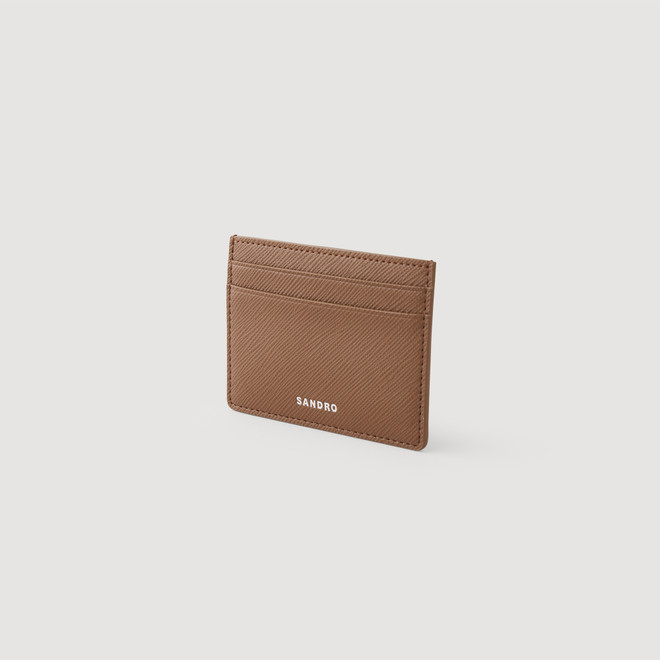 Leather card holder - Brown
