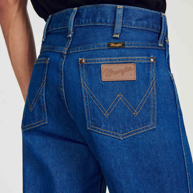 Sandro x Wrangler faded jeans - Blue