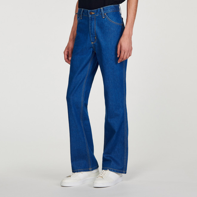 Sandro x Wrangler faded jeans - Blue